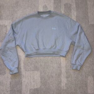 SET Active Light Blue Cropped Sweatshirt